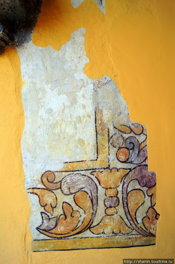 Остатки фресок Пуэбла, Мексика