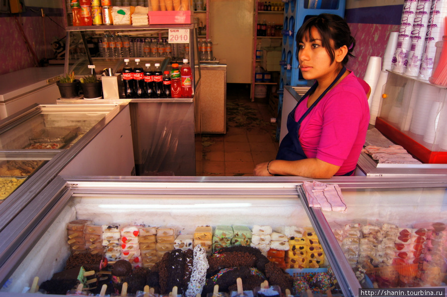 Продавщица мороженого Пуэбла, Мексика