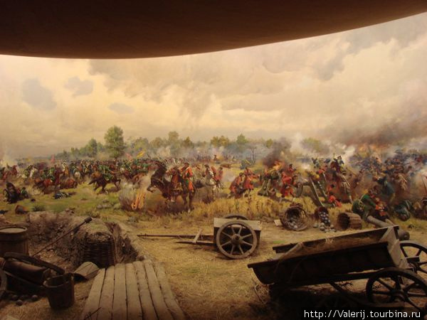 Диарама Полтавской битвы в Музее Полтавской битвы. Полтава, Украина