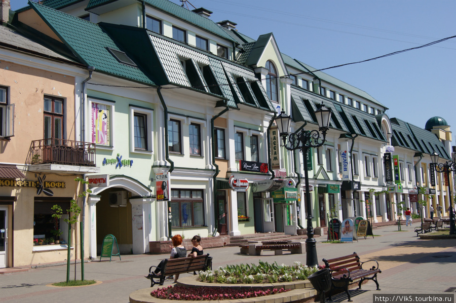 Пешеходная улица Советская. Брест, Беларусь