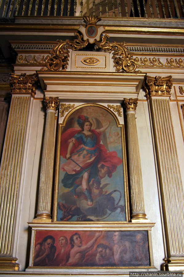 Картина в кафедральном соборе в Пуэбле Пуэбла, Мексика