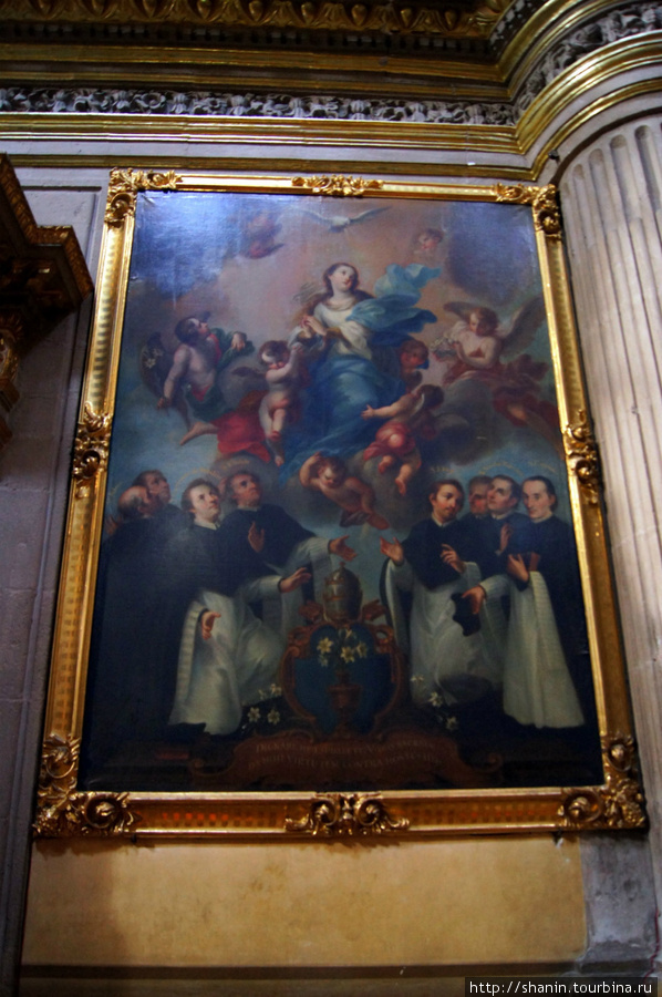 Картина в кафедральном соборе в Пуэбле Пуэбла, Мексика