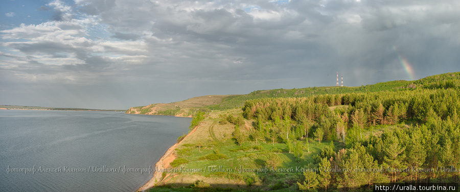 Панорама озера Давлеканово, Россия