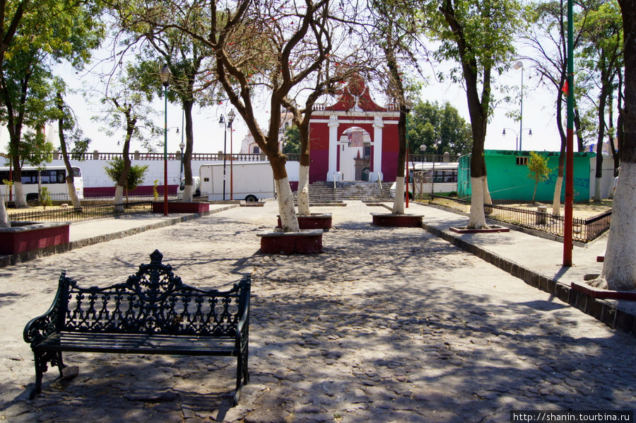 На площади Аналко в Пуэбле Пуэбла, Мексика