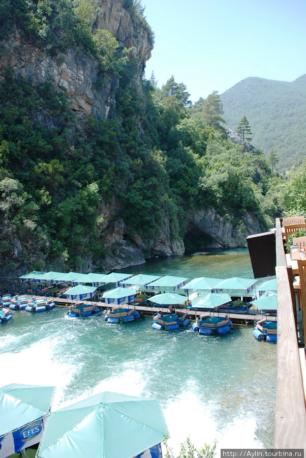 Горная река Дим чай - спасение от летней жары Алания, Турция