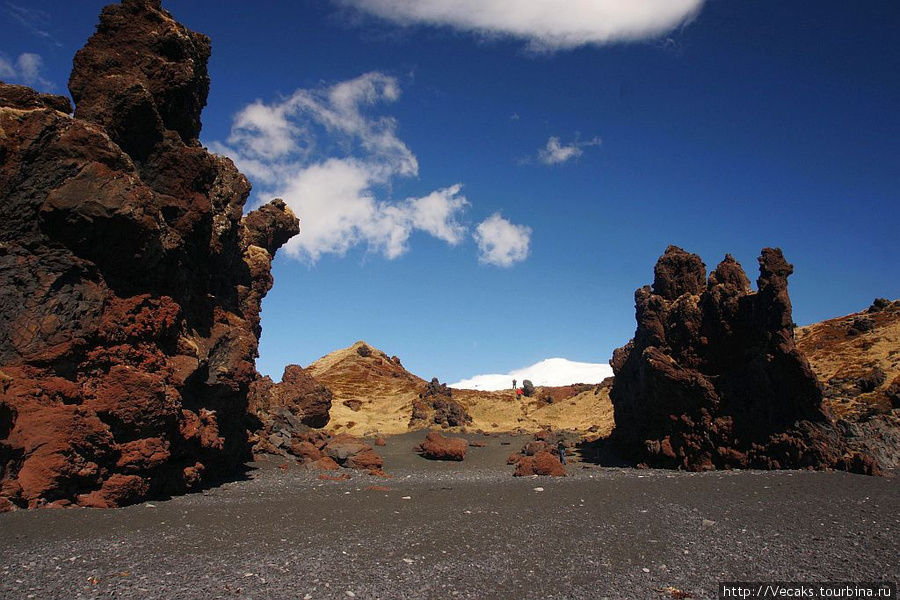 Безуспешный поиск пуффинов у вулкана Снайфедльсйокюдль Западная Исландия, Исландия
