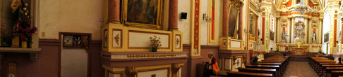 В церкви Святой Розы Лимской в Пуэбле