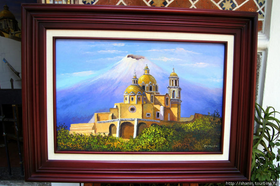 Картина в мастерской художника Пуэбла, Мексика