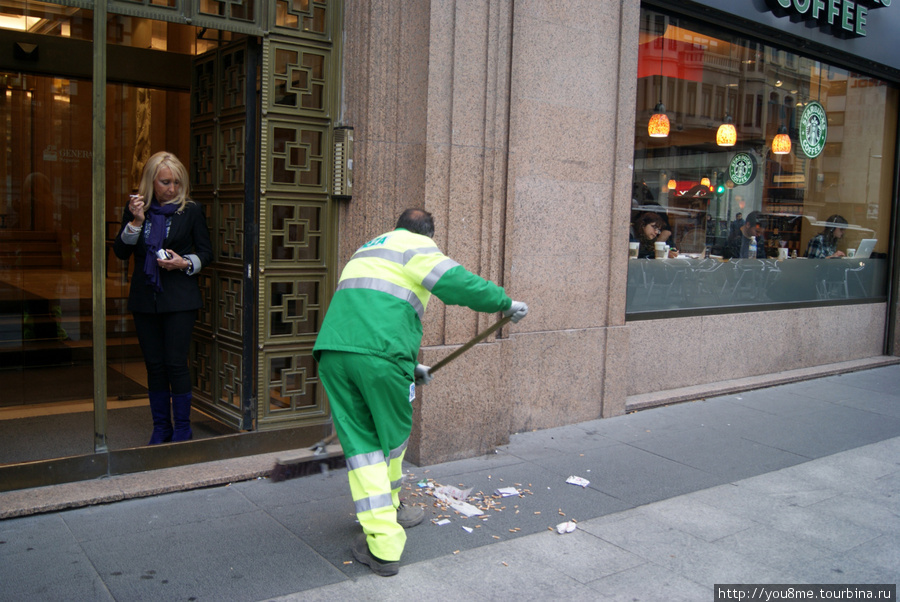 Муниципальная уборка улиц Испания