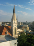 Вид на колокольню церкви Эммануэль с крышы Бейт-Эммануэль