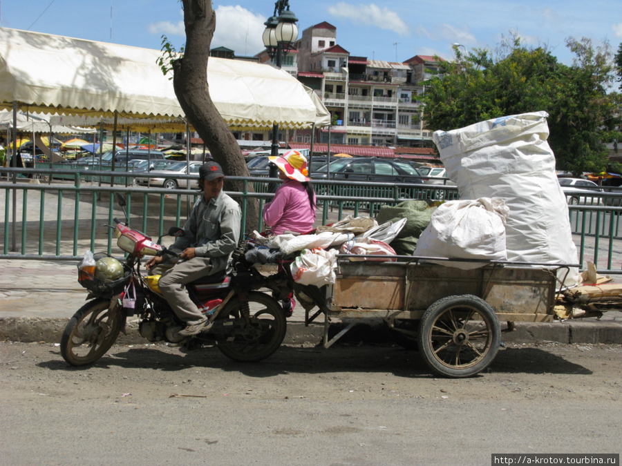 Мотоцикл грузового типа Пномпень, Камбоджа