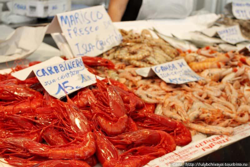 Кадис и морепродукты Кадис, Испания