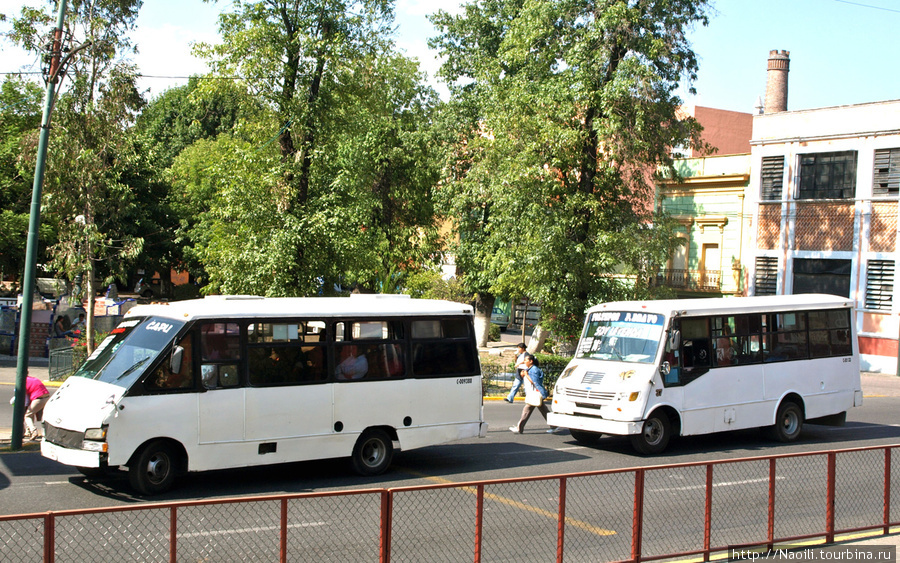 Маршрутки и автобусы в Пуэбле почти как в Москве Пуэбла, Мексика