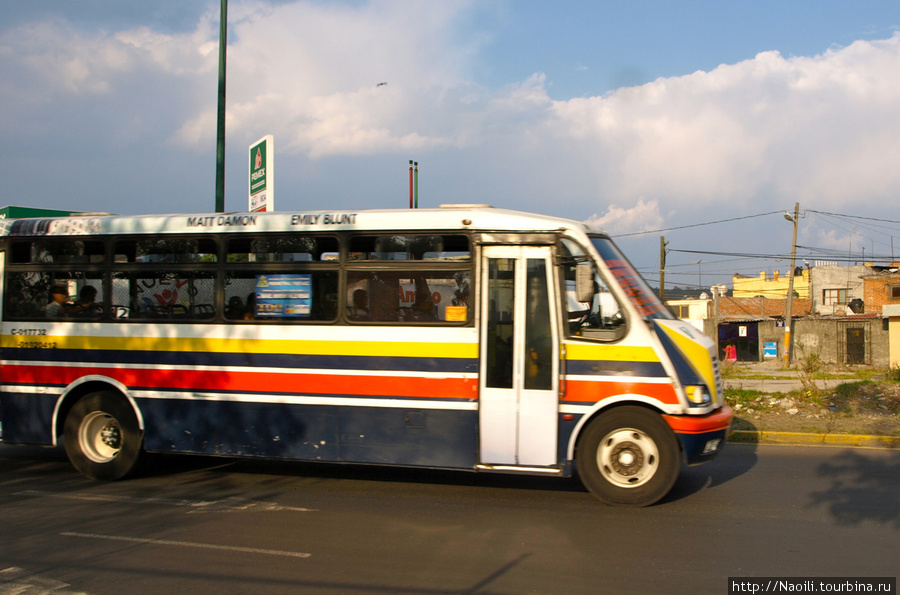 Маршрутки и автобусы в Пуэбле почти как в Москве Пуэбла, Мексика