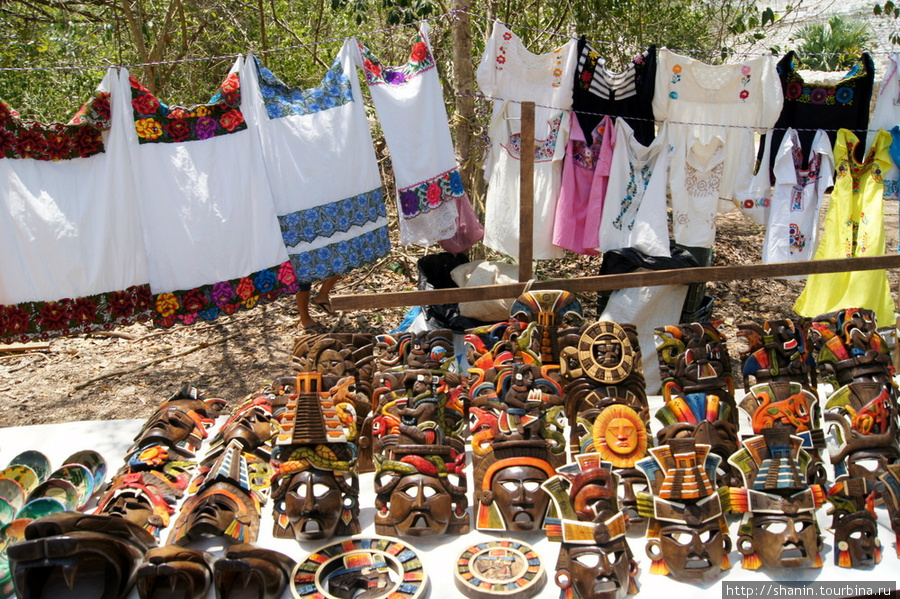 Сувениры из Чичен-Ицы Чичен-Ица город майя, Мексика