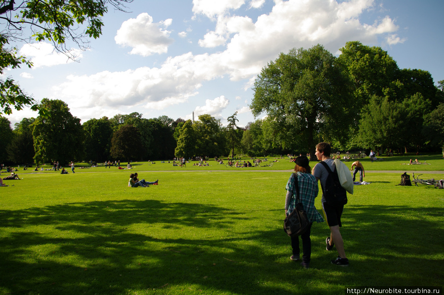 Дворец Карлсруэ и его парк: теперь здесь отдыхают горожане Карлсруэ, Германия