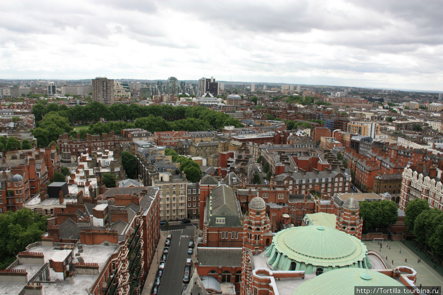 вид на Лондон с колокольни Вестминстерского собора Лондон, Великобритания