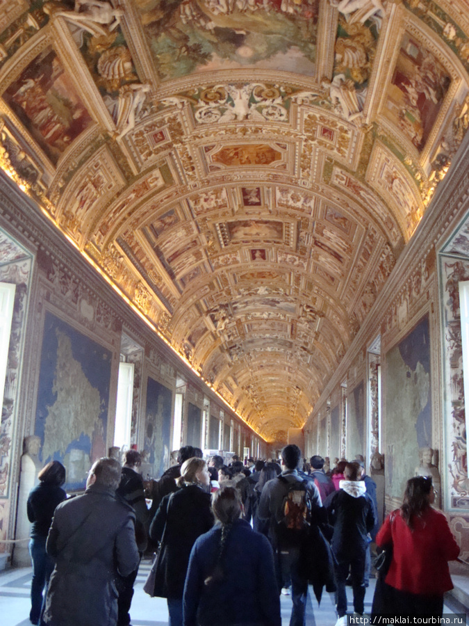 Ватиканский музей. Галерея карт. Рим, Италия