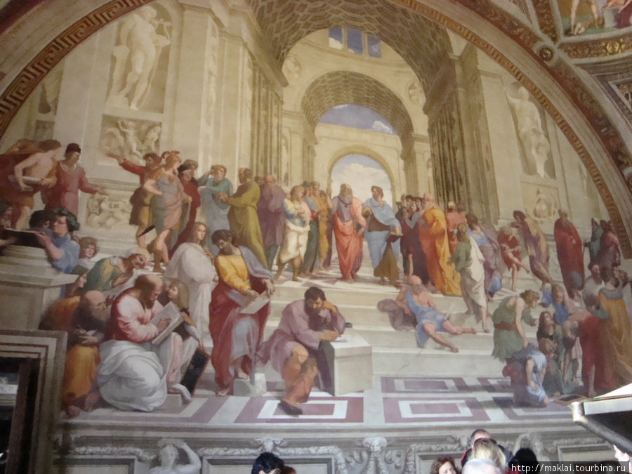 Ватиканский музей. Афинская школа Рафаэля. Рим, Италия