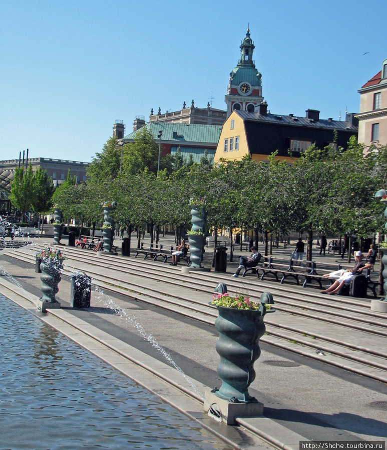 один из скверов Стокгольм, Швеция