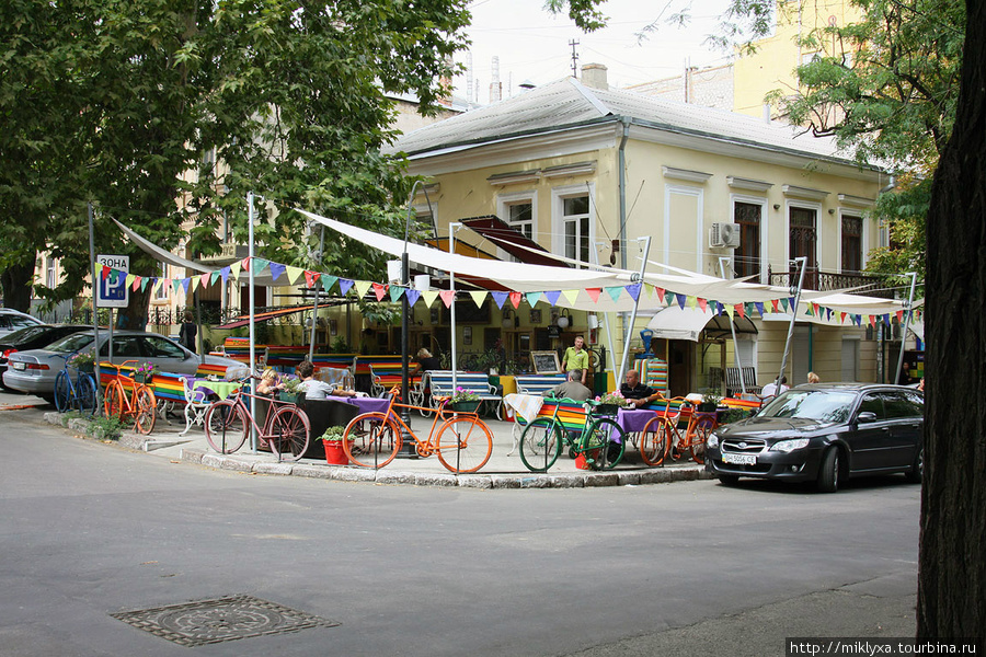 одно из кафе в старом городе Одесса, Украина
