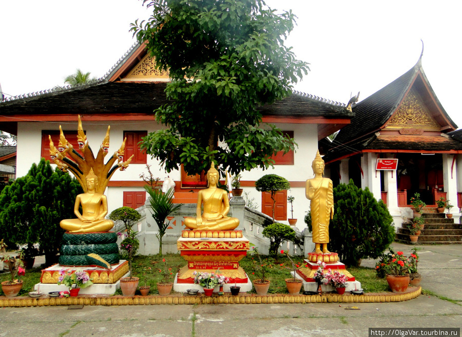 Одна из самых распространенных поз Будды — сидящая — “саматхи”, символизирующая победу Будды над злым духом Луанг-Прабанг, Лаос