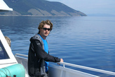 Толя Казакевич, руководитель компании Байкальские приключения, с которым мы путешествовали по Байкалу.