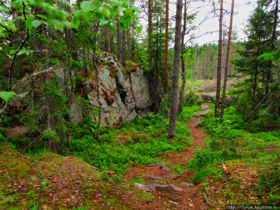 тропинка на гору Ляскеля, Россия