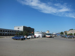Привокзальная площадь и вокзал станции Петропавловск
