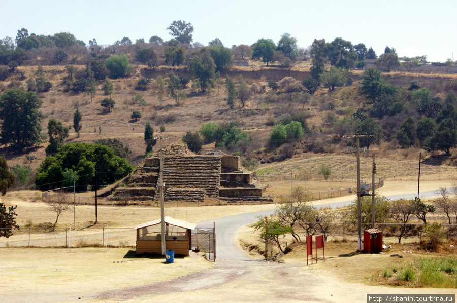 В зоне археологических раскопок Какаштла Штат Тласкала, Мексика