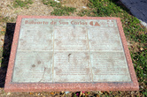 Мемориальная плита форта Сан Карлос в Кампече