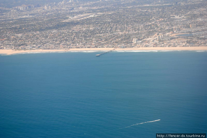Западное побережье с высоты птичьего полета Лос-Анжелес, CША