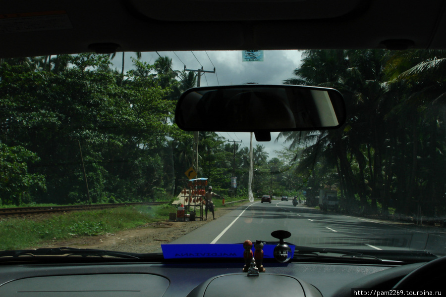 один из прилавков у дороги Шри-Ланка