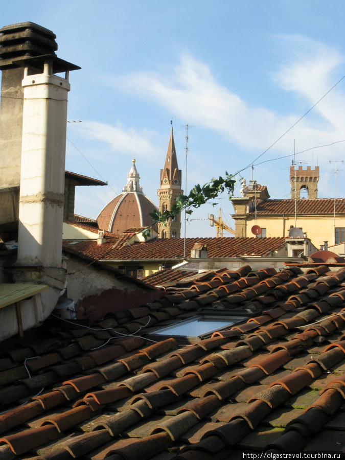 Вид из окна гостиной. Флоренция, Италия