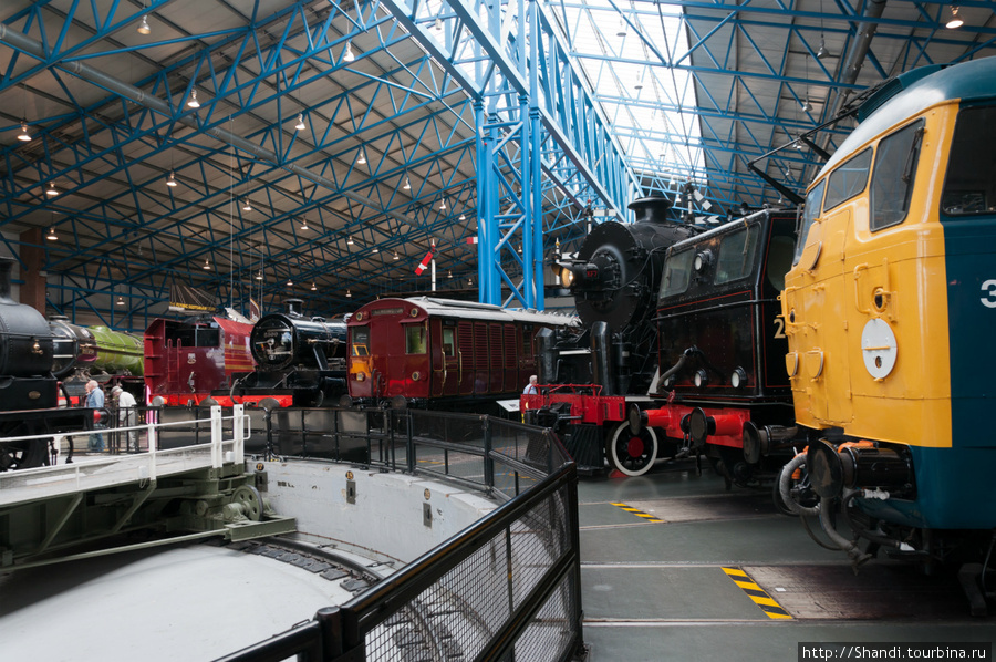 Музей локомотивов в Йорке Великобритания