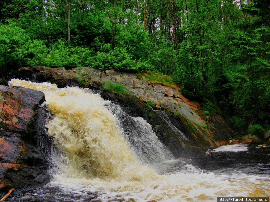 водопад Нижний Койриноя на реке Койринйоки Питкяранта, Россия