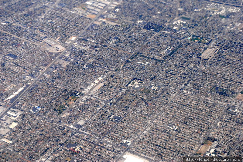 Ровные кварталы домов Лос-Анжелес, CША