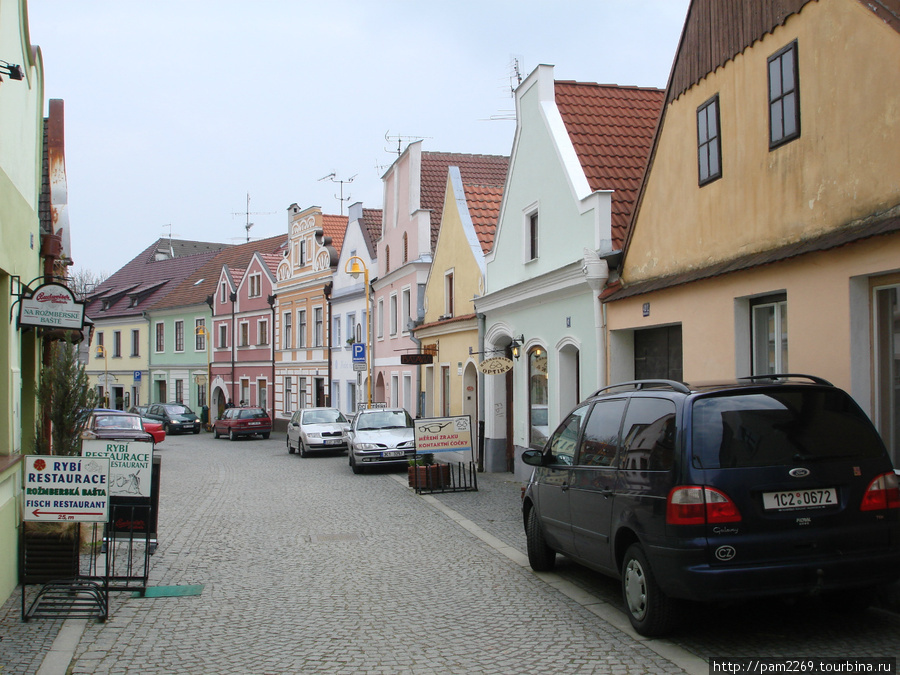 улочки центра города Тршебонь, Чехия