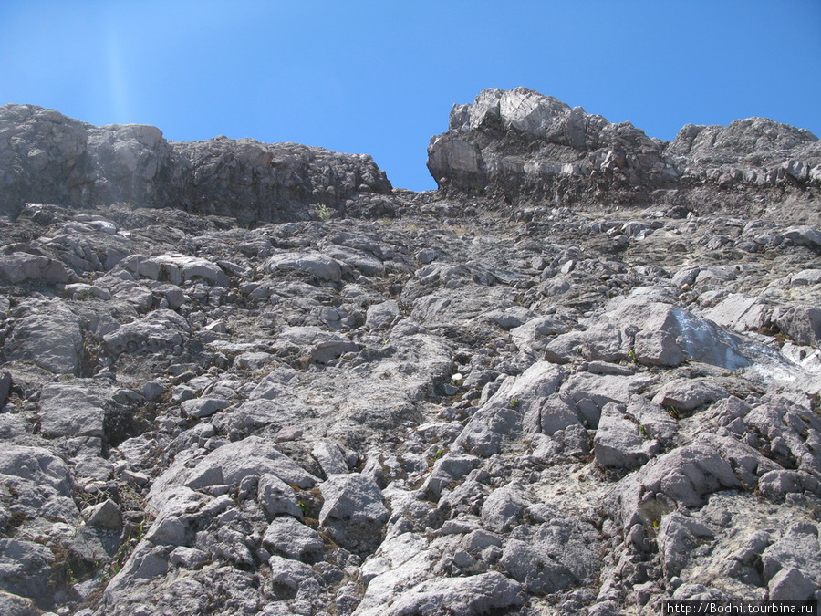 Вот эта щель наверху — и есть подход к кратеру Бали, Индонезия