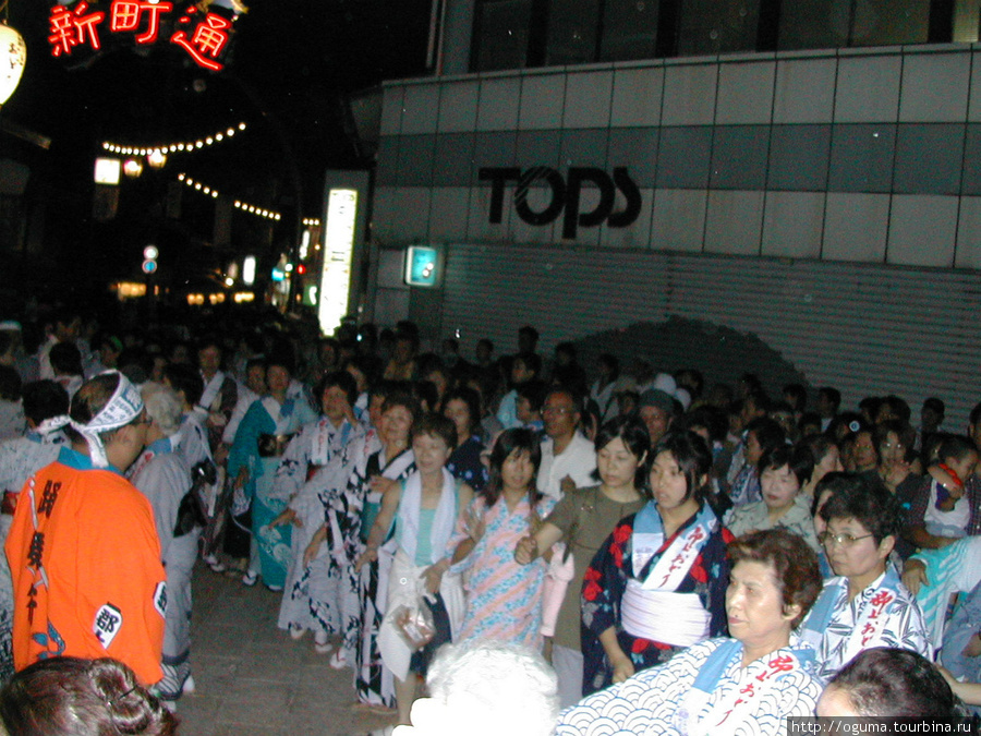 Танцуют ВСЕ! Ночные пляски в Гудзё (Gujo Odori) Гудзё, Япония