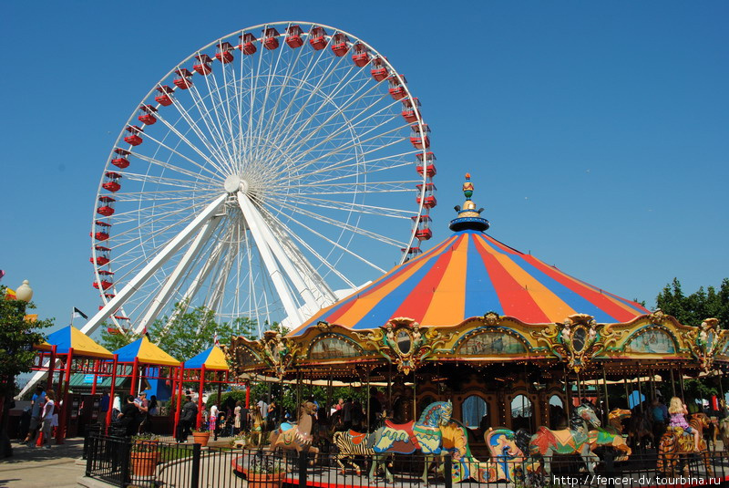 Navy Pier или Чикагский бродвей Чикаго, CША