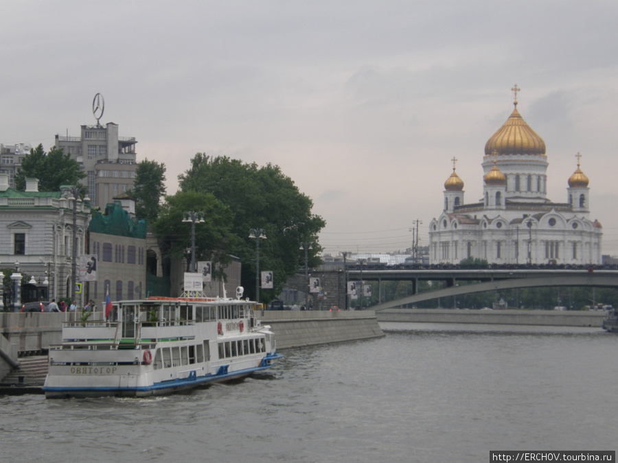 Прогулка по Москва-реке Москва, Россия