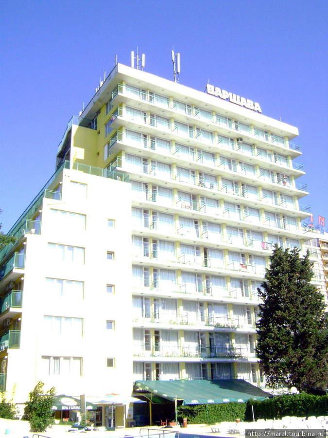 Отель Варшава — один из ветеранов курорта Золотые Пески — относится к экономичным гостиницам Золотые Пески, Болгария