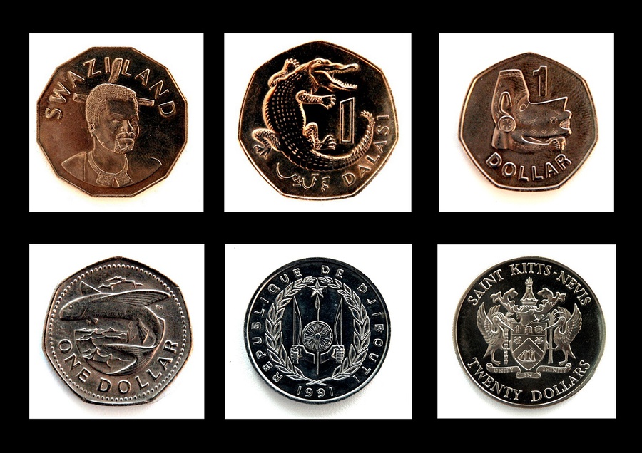 Сможете отгадать откуда 3 монеты на которых не написано название страны?