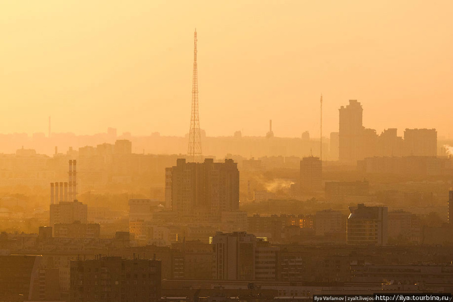 Виды Москвы с Шуховской башни Москва, Россия