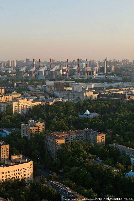 Виды Москвы с Шуховской башни Москва, Россия