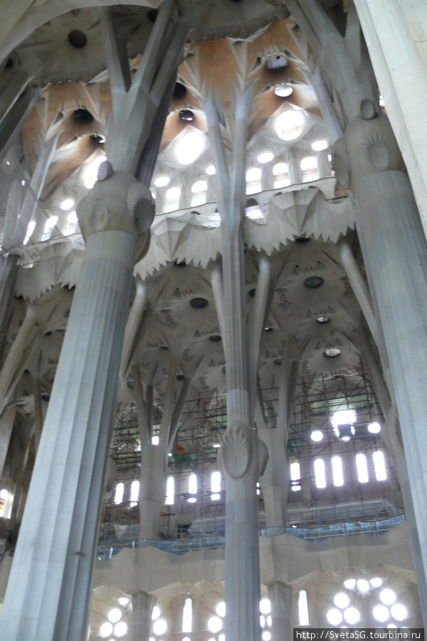 Собор Саграда Фамилиа / Sagrada Familia снаружи и внутри. Барселона, Испания