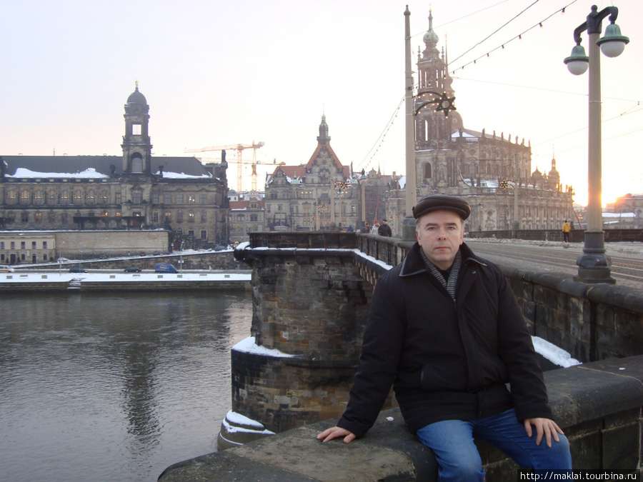 Дрезден. Мост через Эльбу