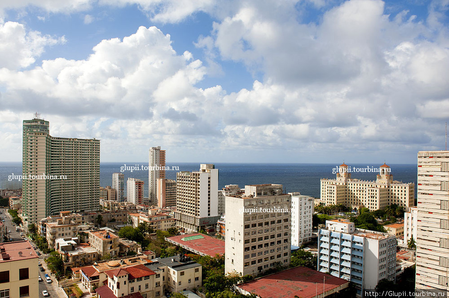 Вид из номера. Это 13 этаж. Гавана, Куба