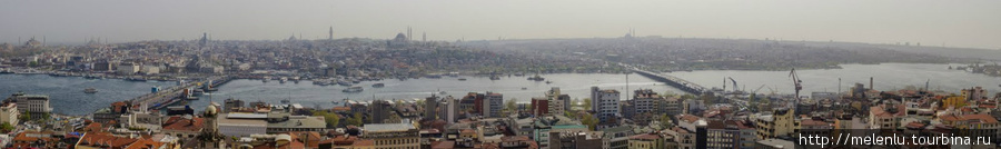 Панорама Золотого рога Стамбул, Турция